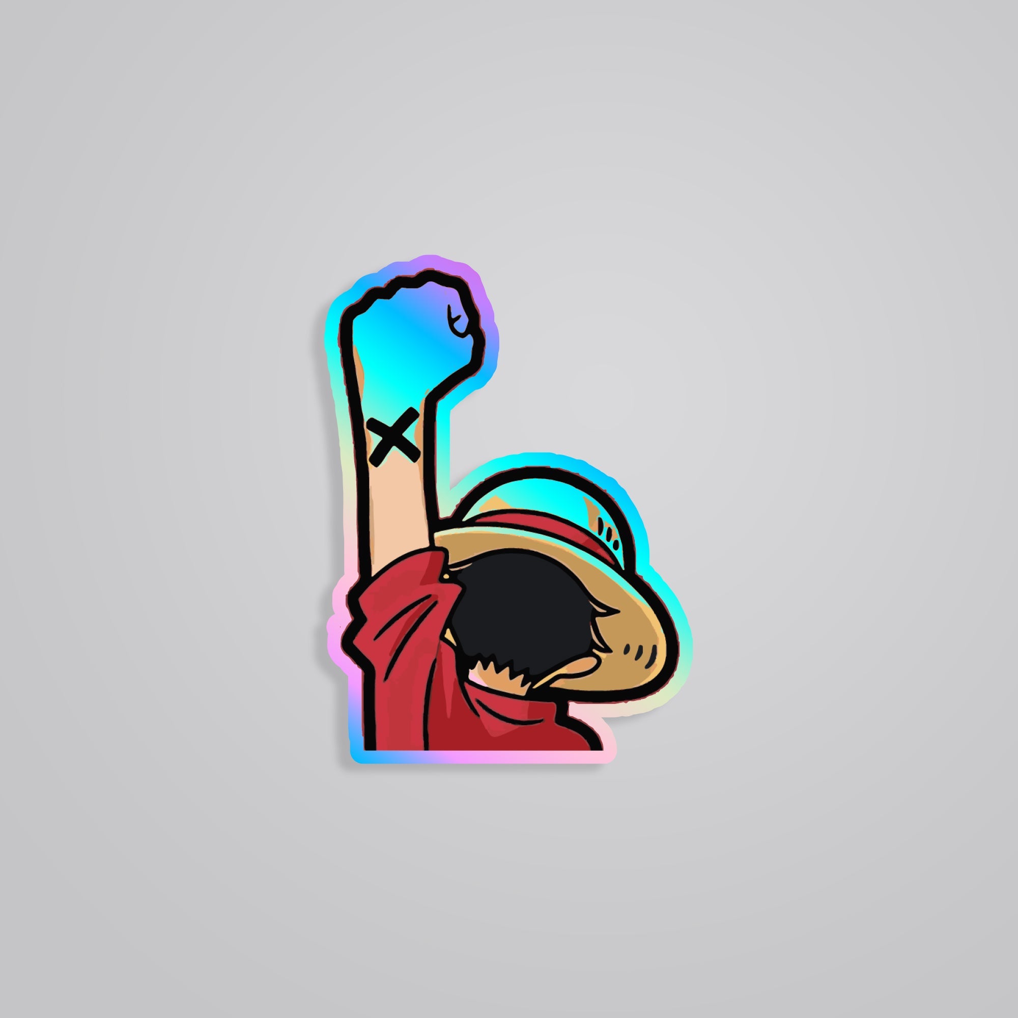 Fomo Store Holographic Stickers Anime Luffy Nakama
