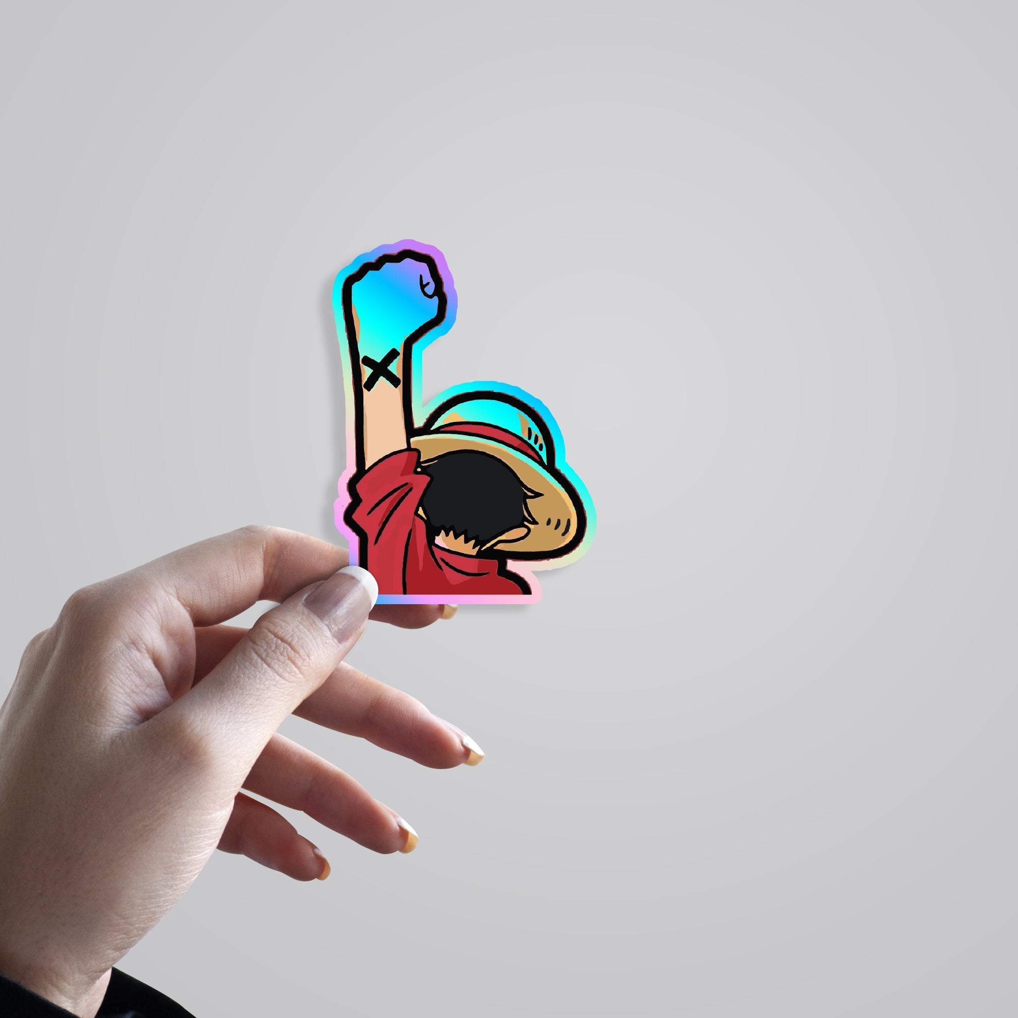 Luffy Nakama Holographic Stickers