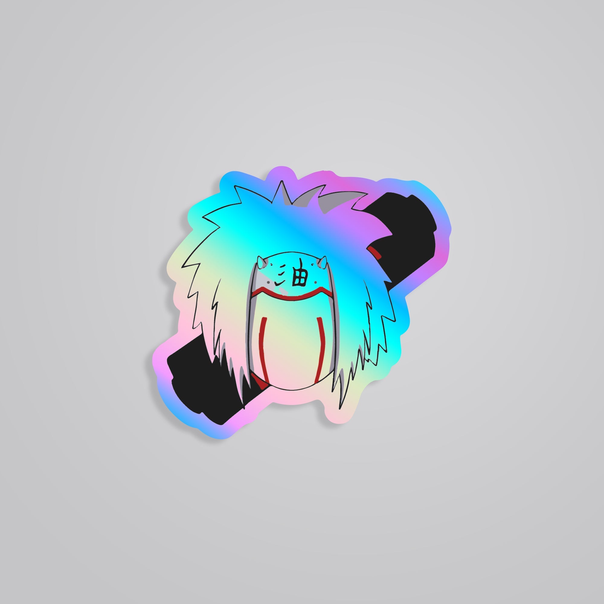 Fomo Store Holographic Stickers Anime Naruto Jiraiya
