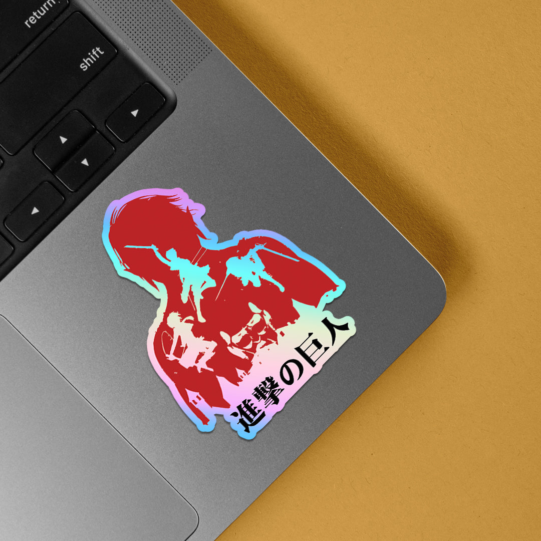 Shingeki no Kyojin Survey Corps Holographic Stickers