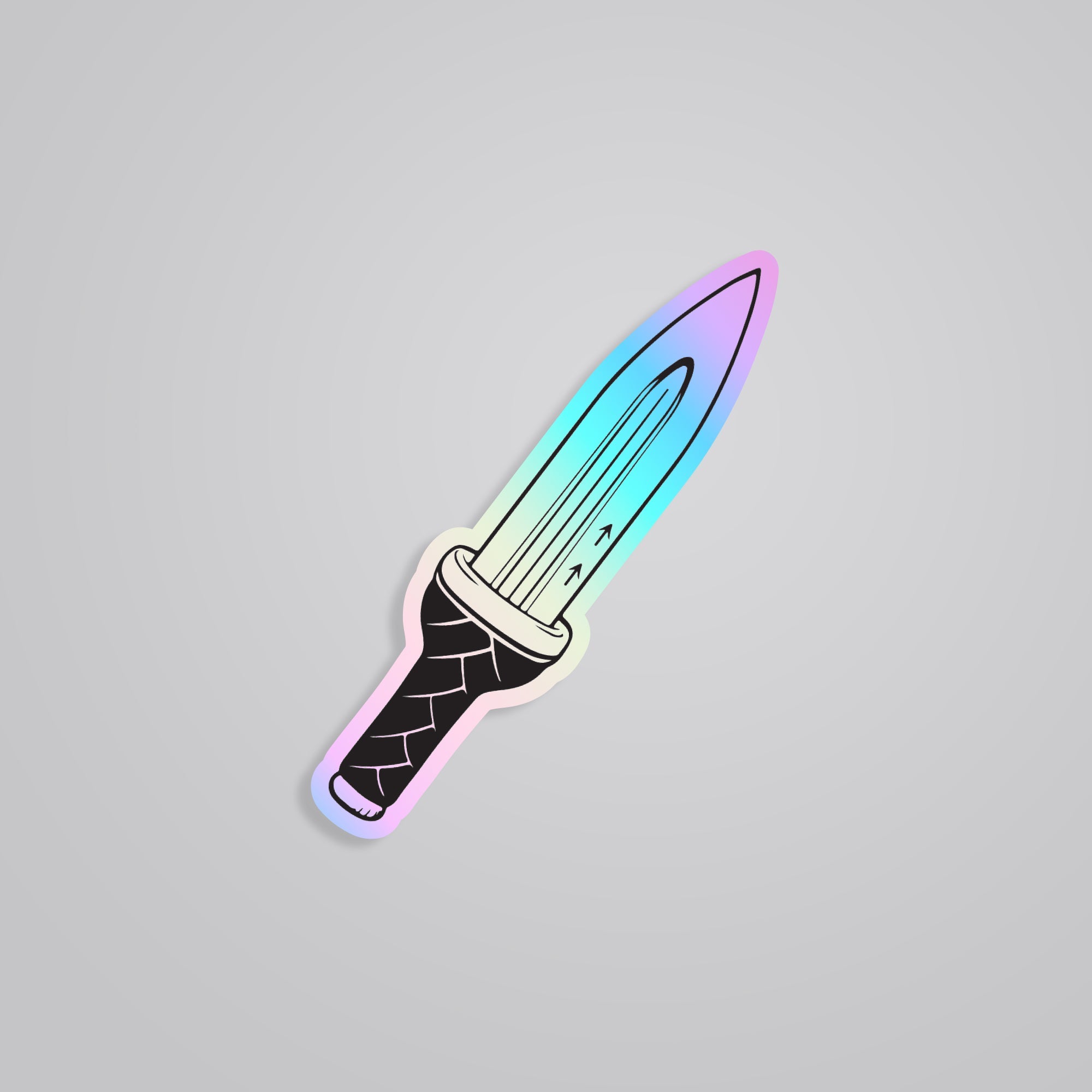 Fomo Store Holographic Stickers Anime Thorfinn Knife