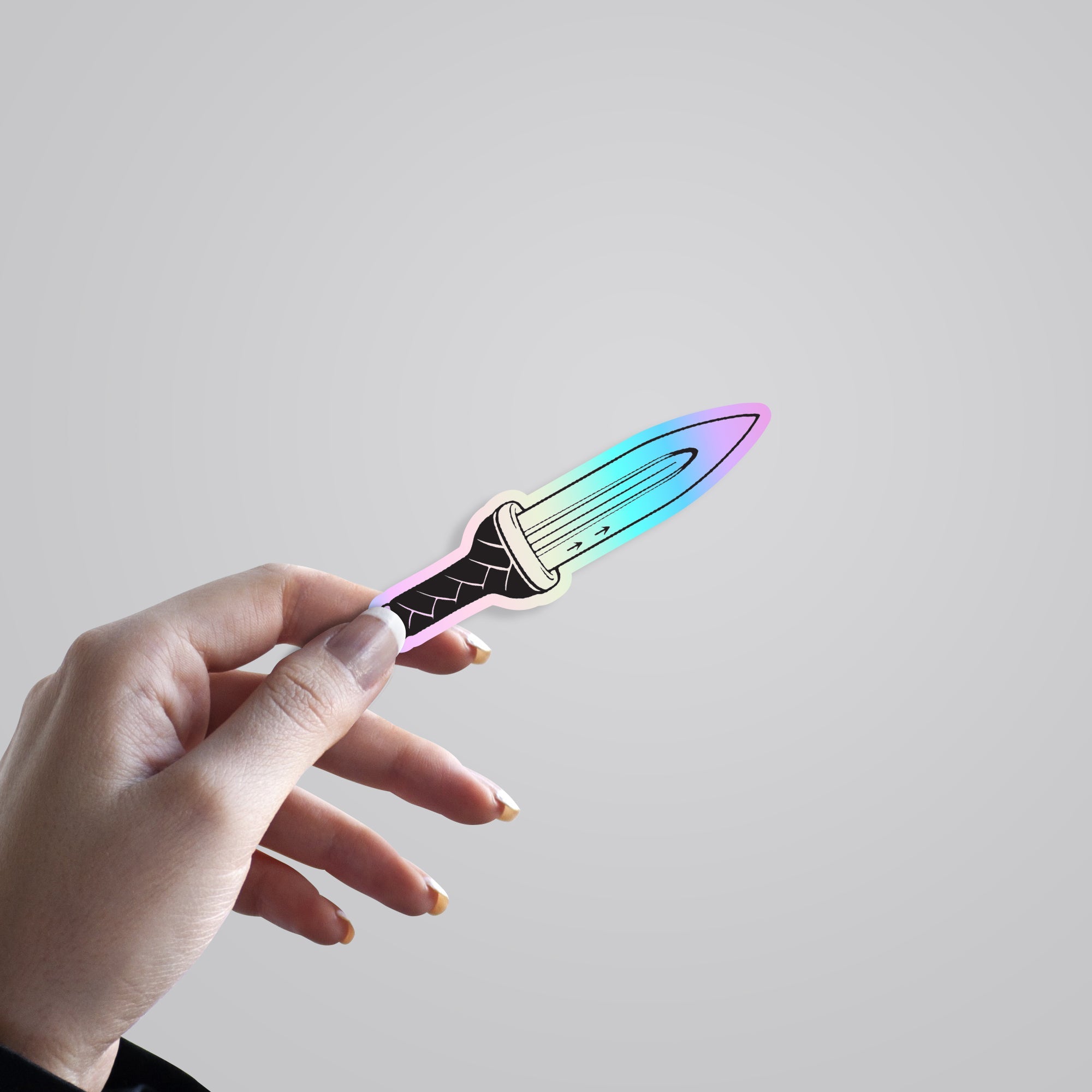 Thorfinn Knife Holographic Stickers