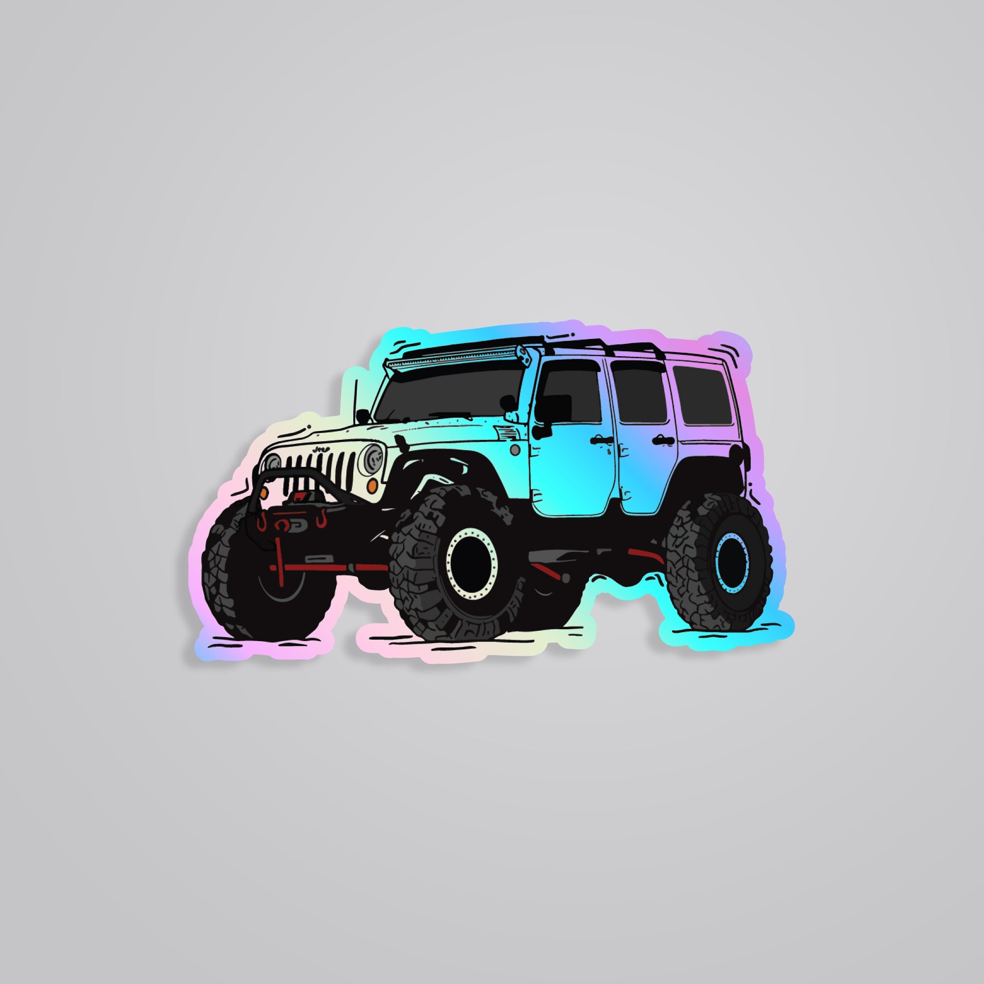 Fomo Store Holographic Stickers Cars & Bikes Jeep Wrangler
