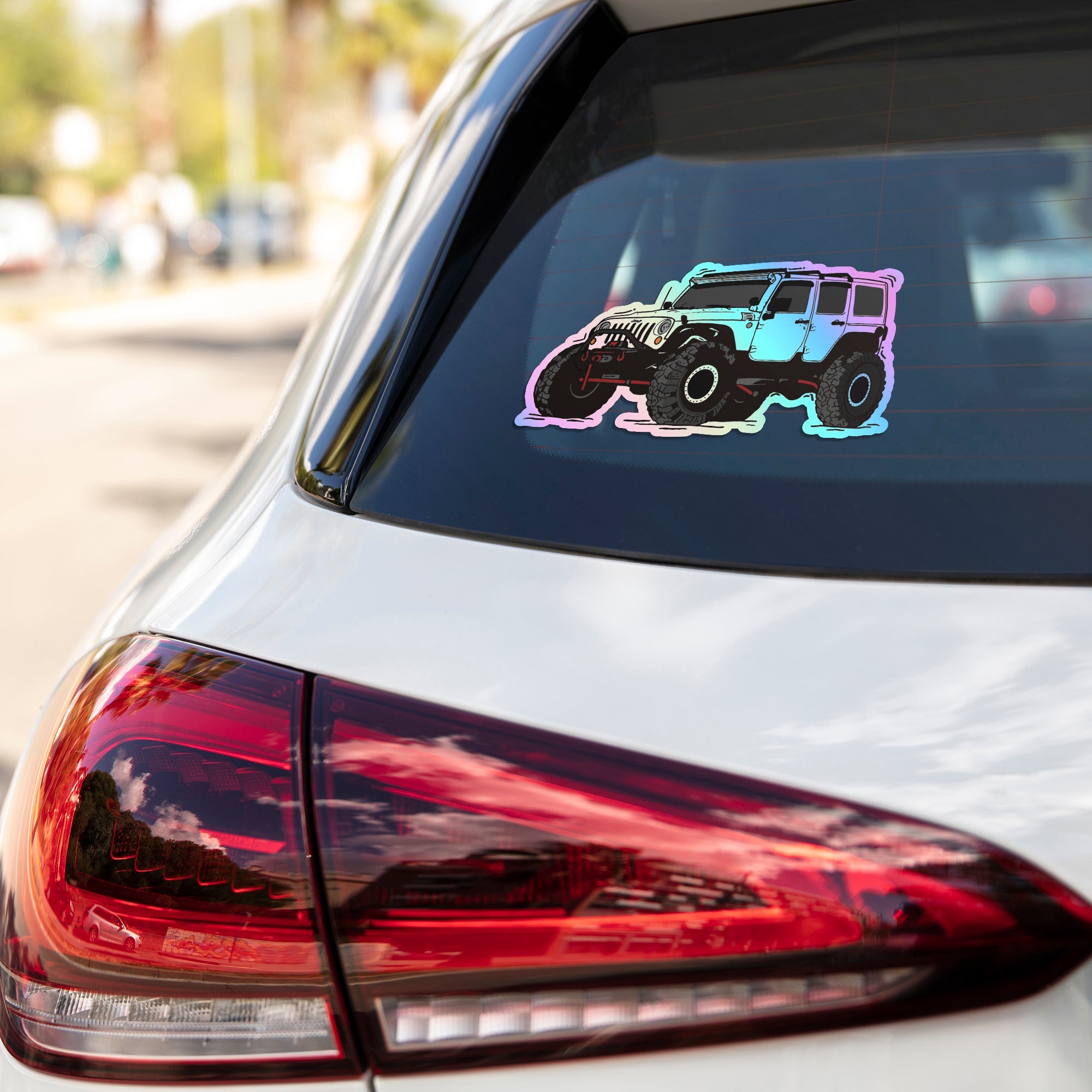 Jeep Wrangler Holographic Stickers