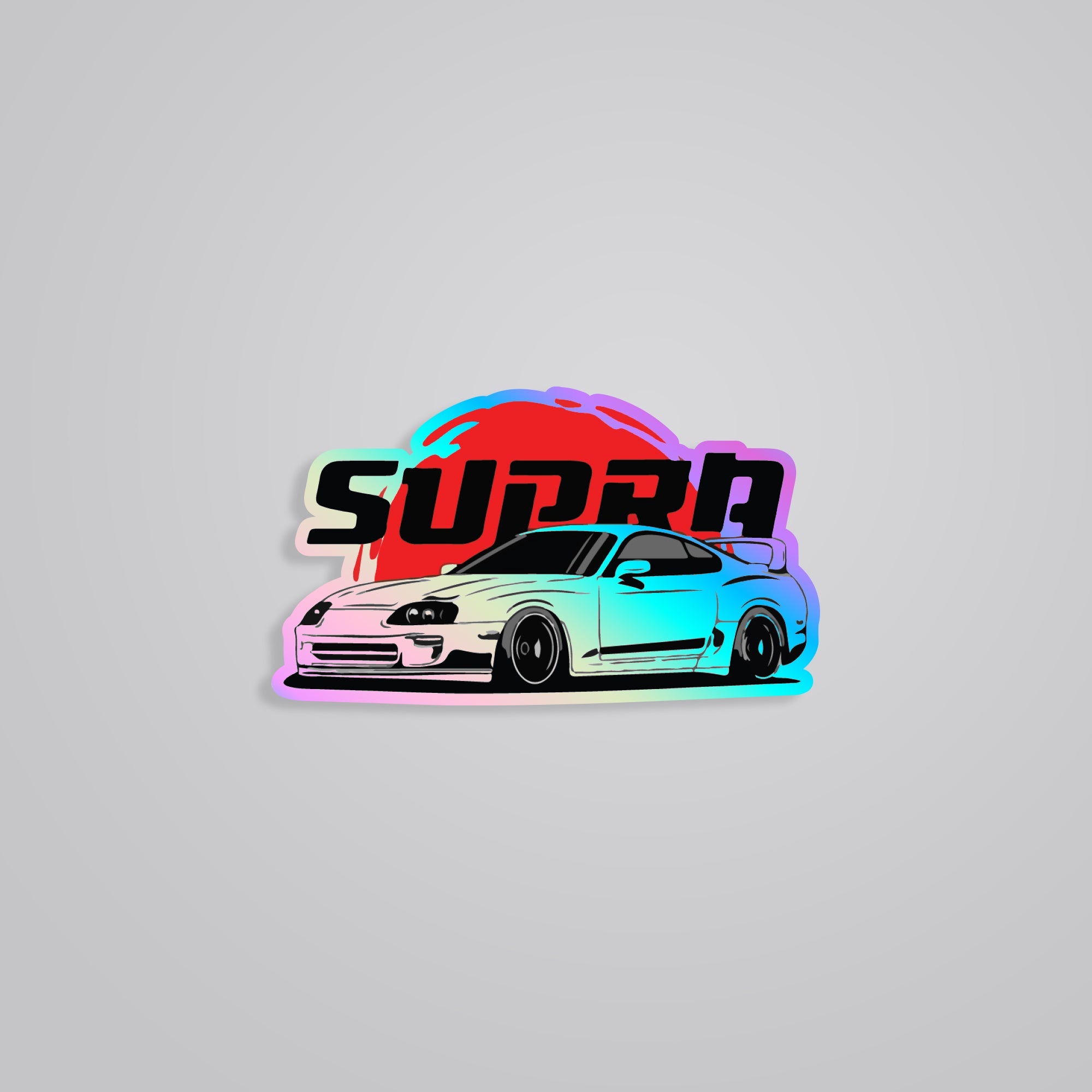 Fomo Store Holographic Stickers Cars & Bikes Supra