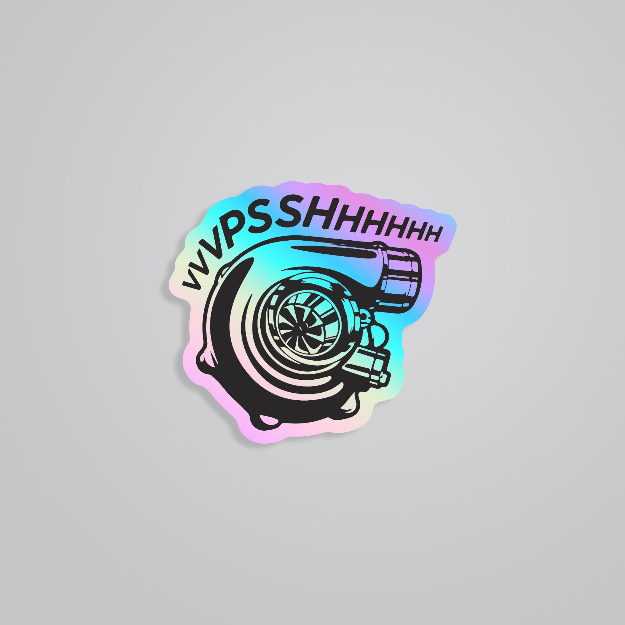 Fomo Store Holographic Stickers Cars & Bikes Turbocharger