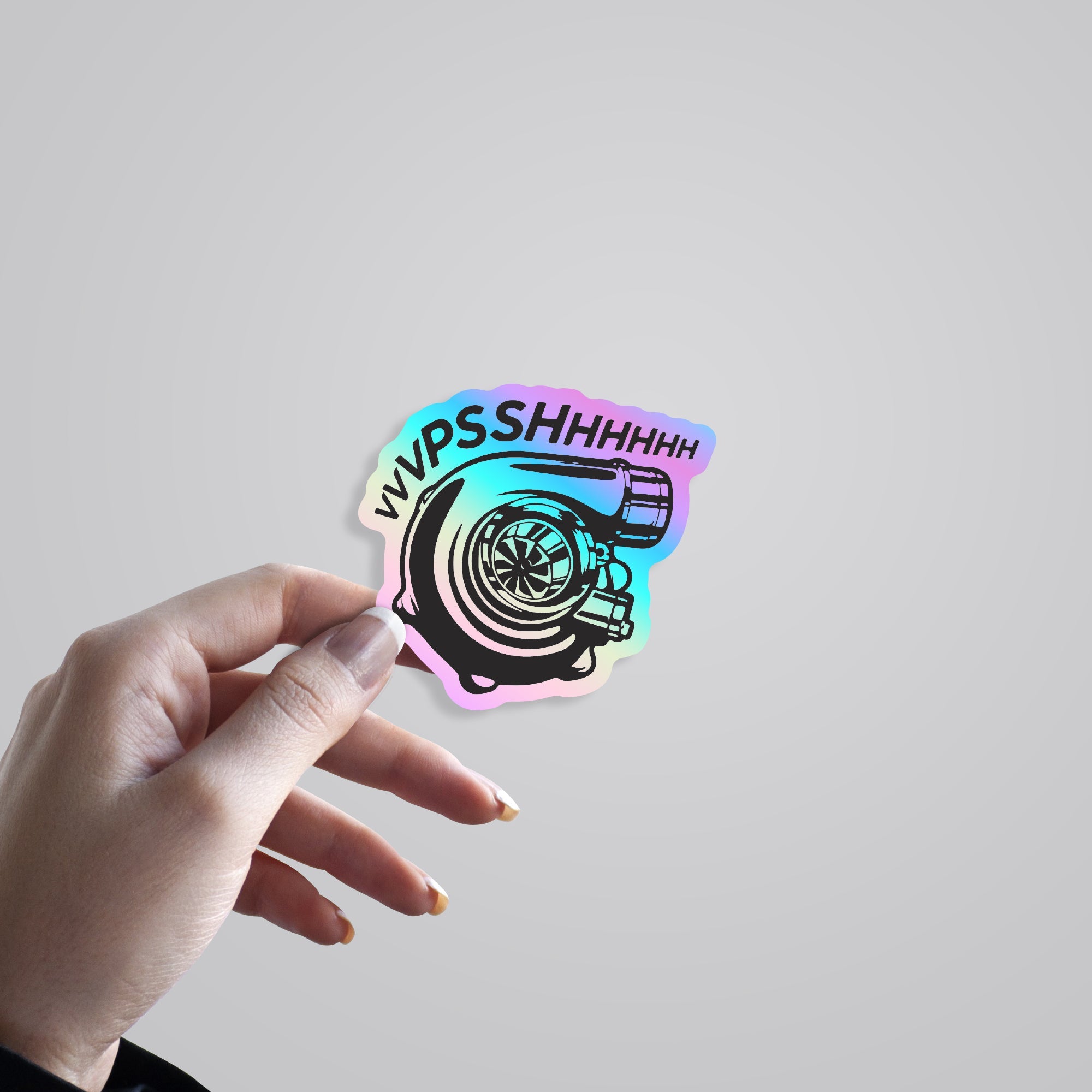 Turbocharger Holographic Stickers