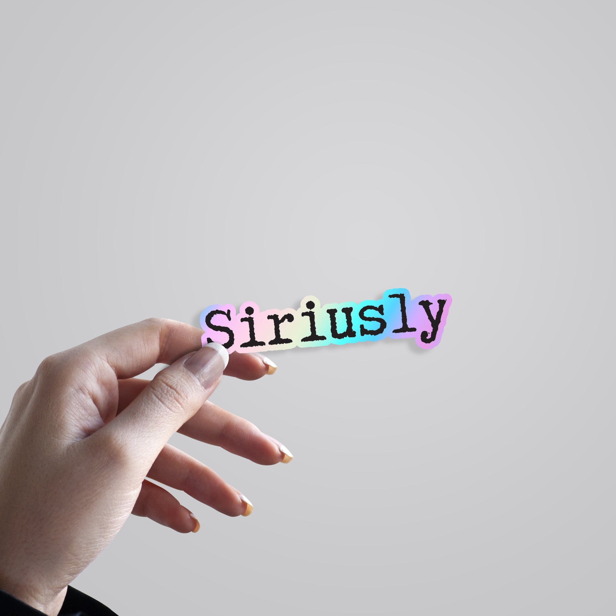 Siriusly Holographic Stickers