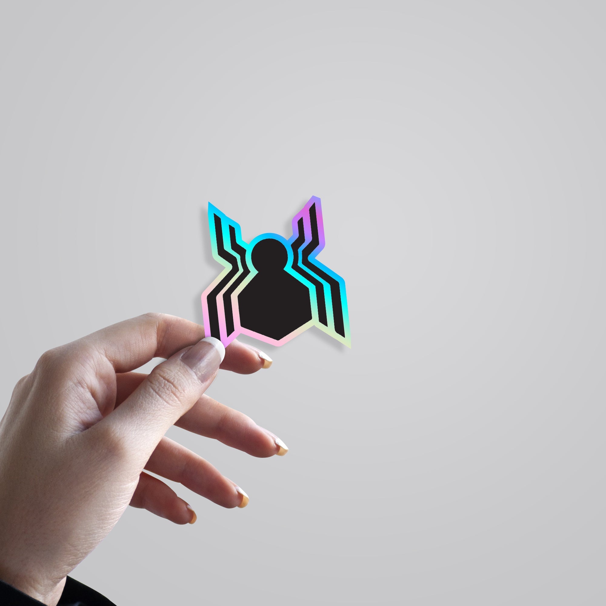 Spider Man Logo Holographic Stickers