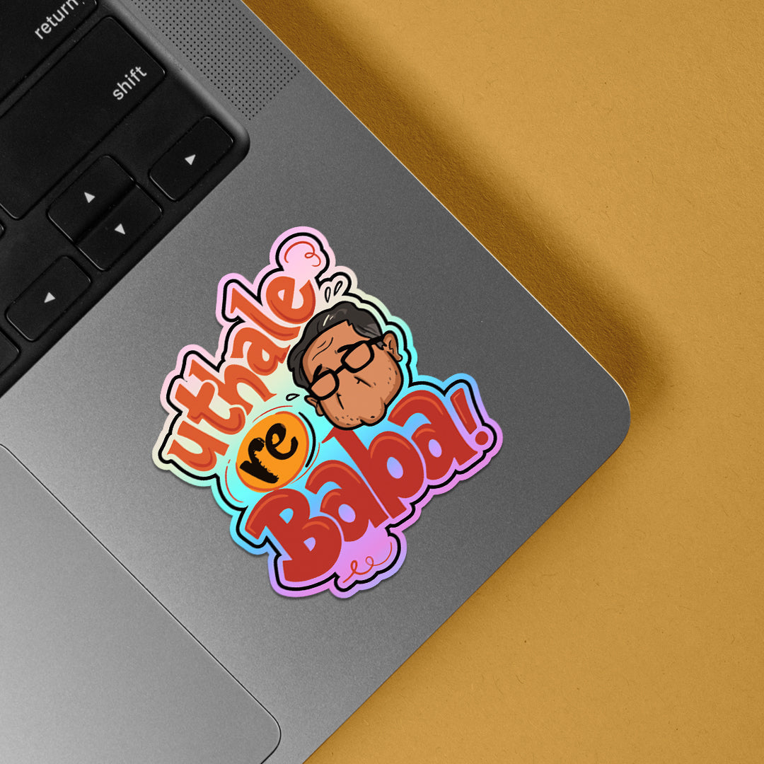 Uthale Re Baba Holographic Stickers