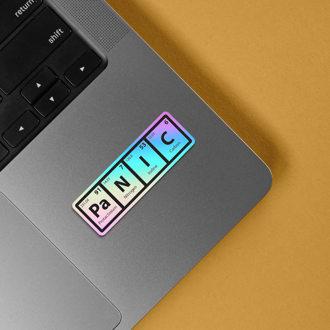 Panic Holographic Stickers