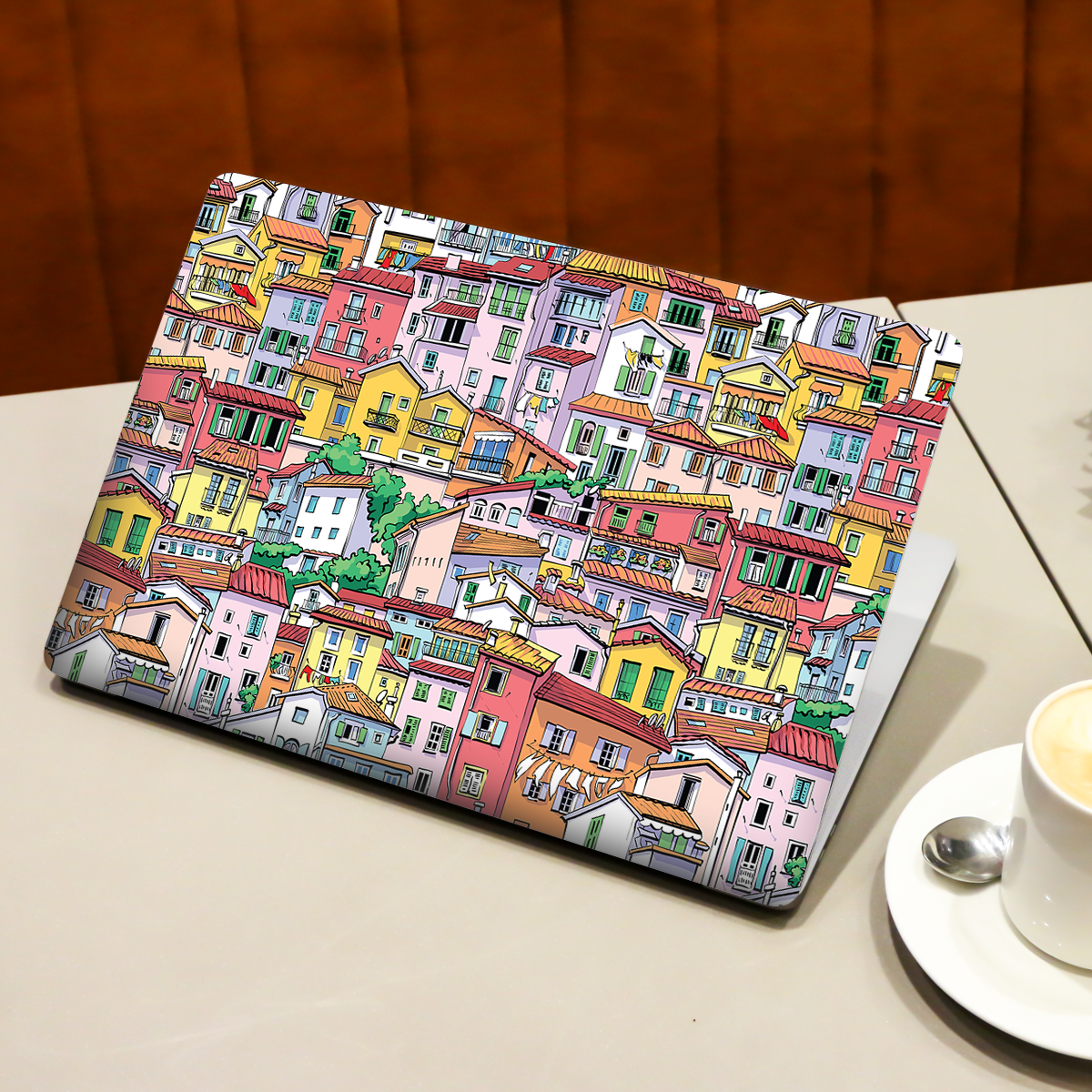 Boho Village Abstract Laptop Skin