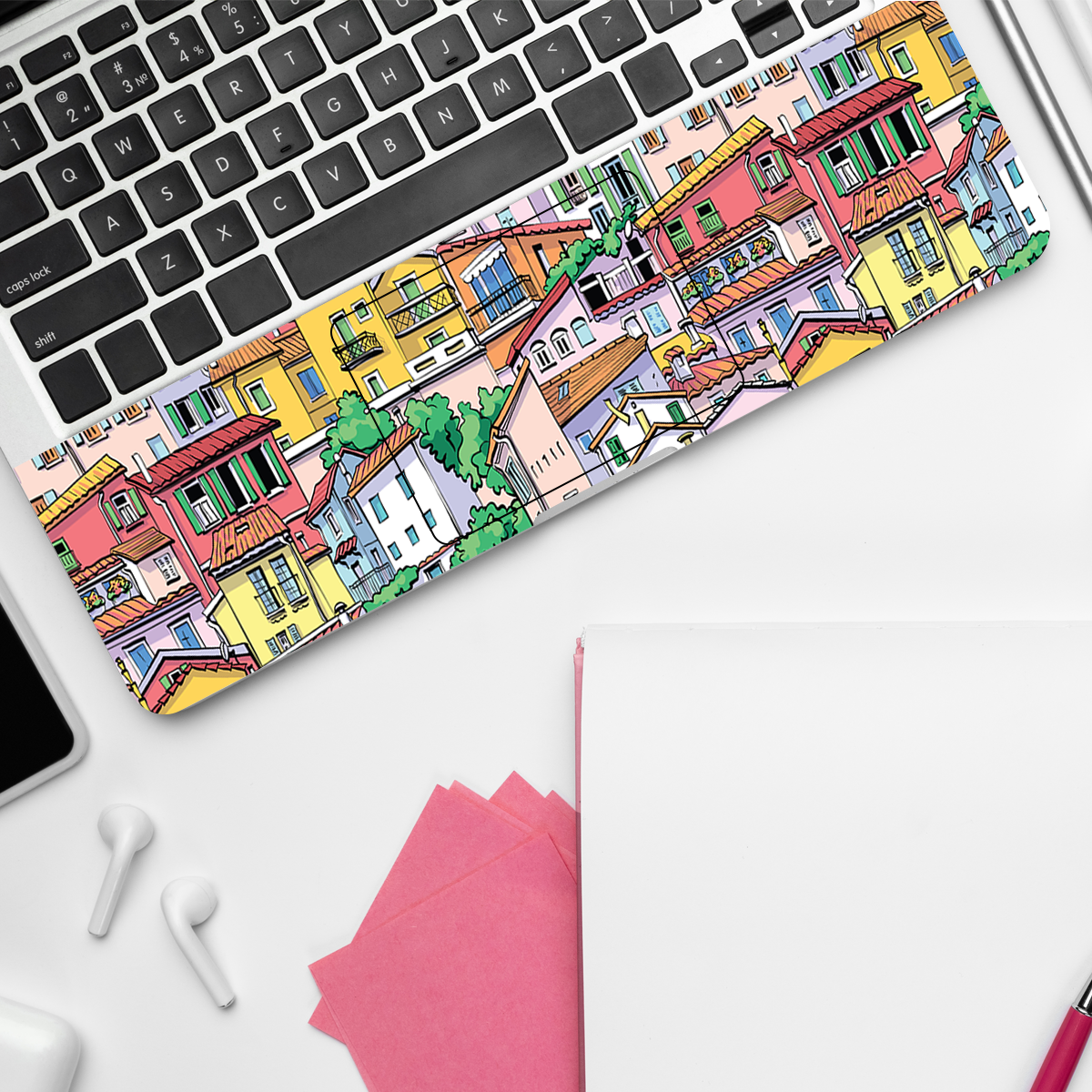 Boho Village Abstract Laptop Skin
