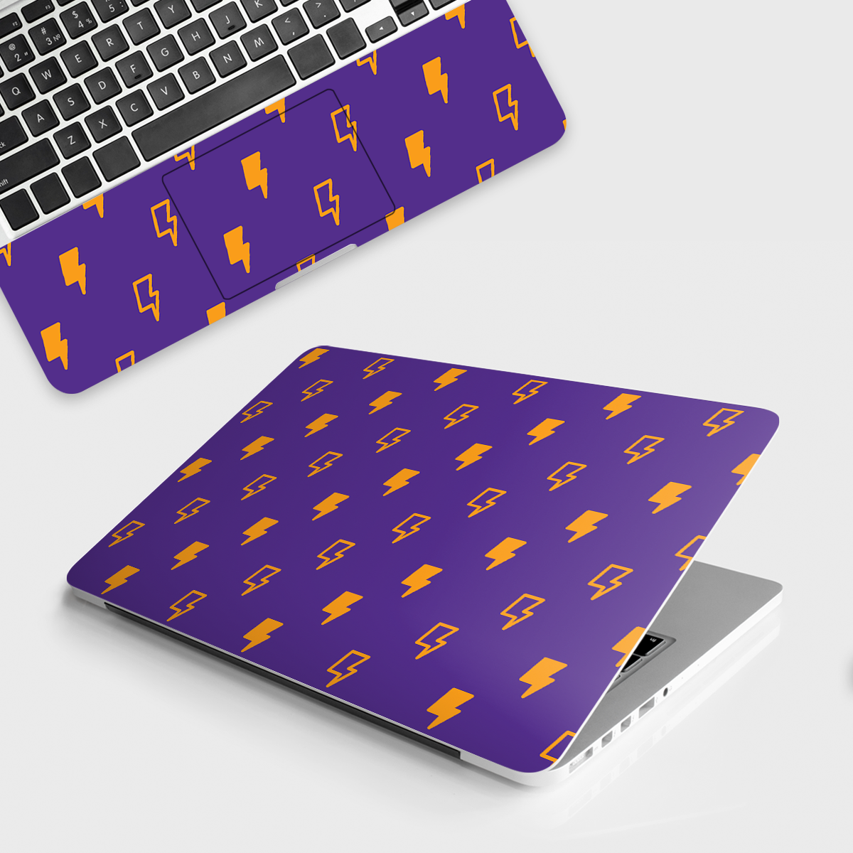 Fomo Store Laptop Skins Abstract Lightning Bolt Pattern