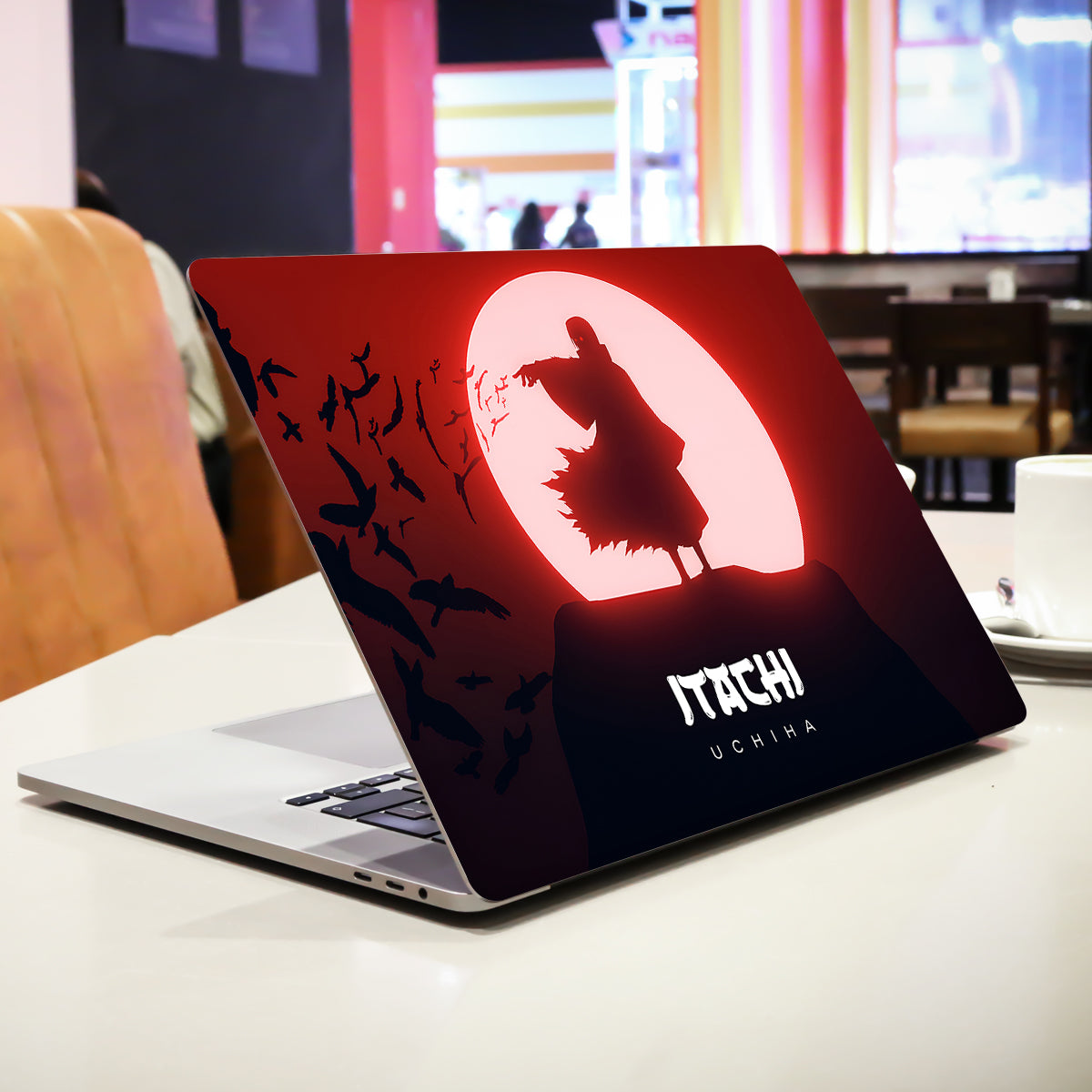 Itachi Uchiha Under Red Moon Anime Laptop Skin
