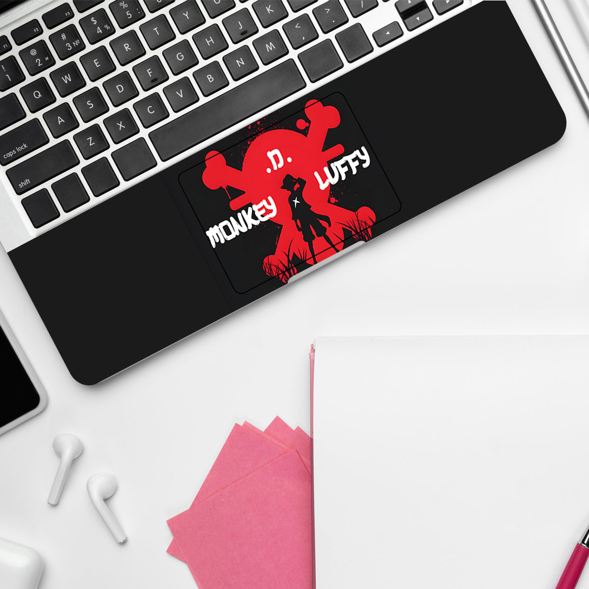 Monkey D Luffy In Red Skull Anime Laptop Skin
