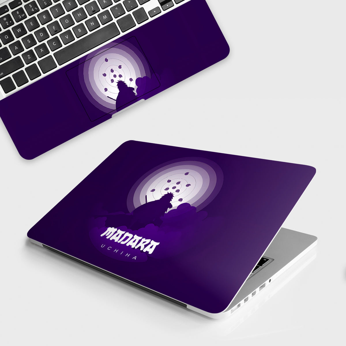 Fomo Store Laptop Skins Anime Uchiha Madara in Violet Silhouette