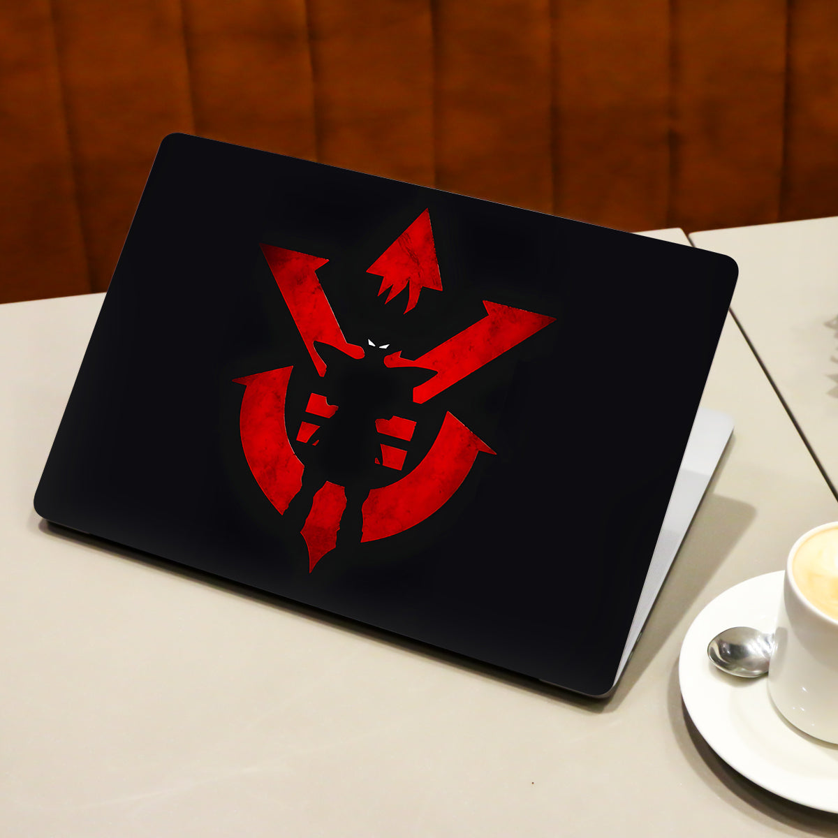 Vegeta Silhouette in Red Anime Laptop Skin