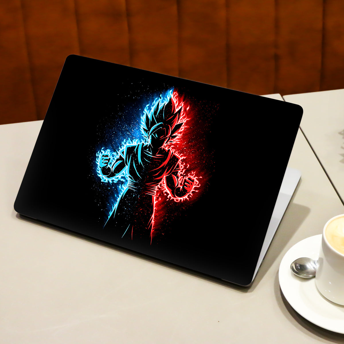 Vegeta in Dual Color Anime Laptop Skin