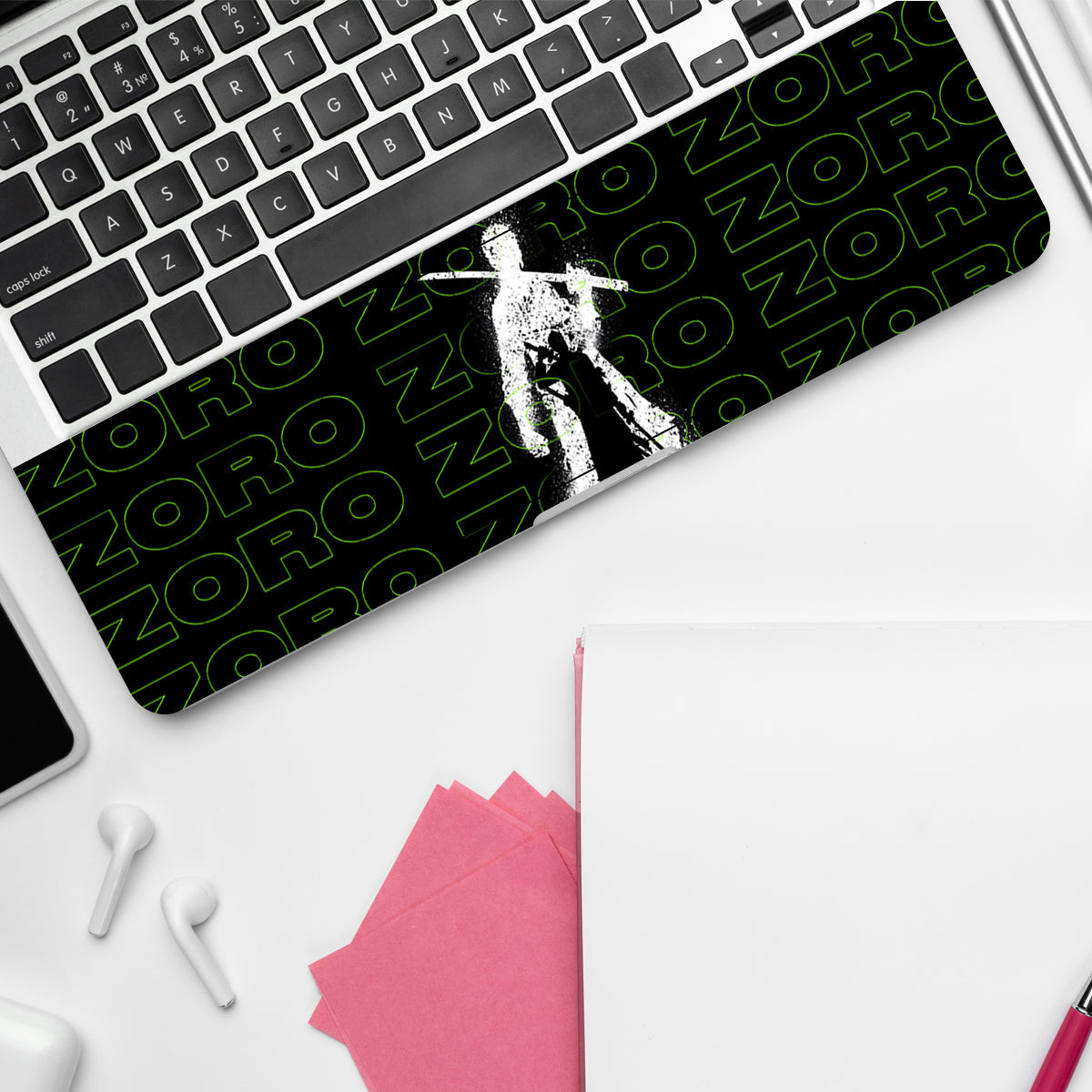 Zoro In Green Anime Laptop Skin