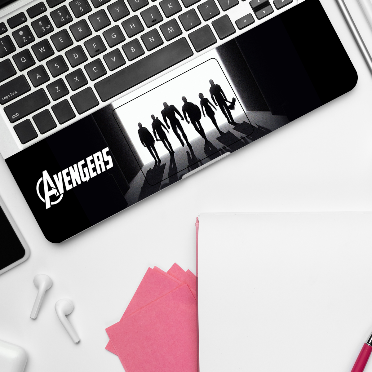 Avengers In Black Comic Laptop Skin