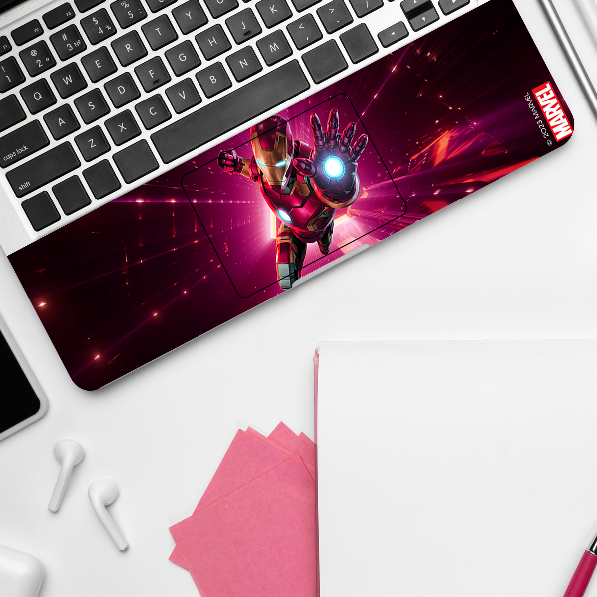 Iron Man In Action Comic Laptop Skin
