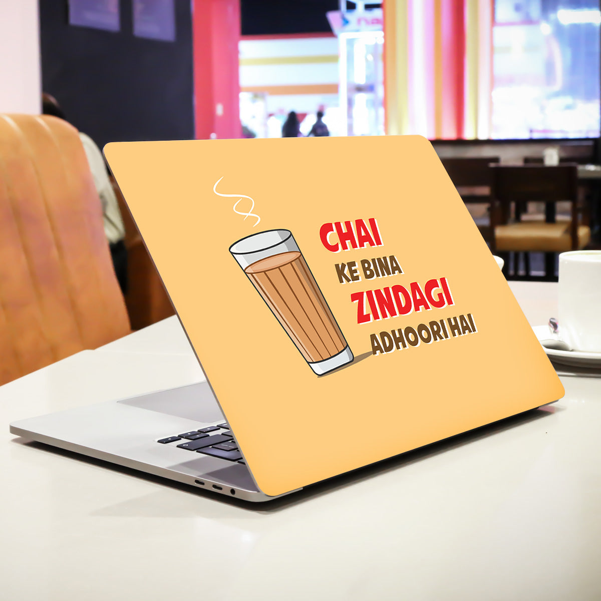 Chai Ke Bina Zindagi Adhoori Hai Laptop Skin