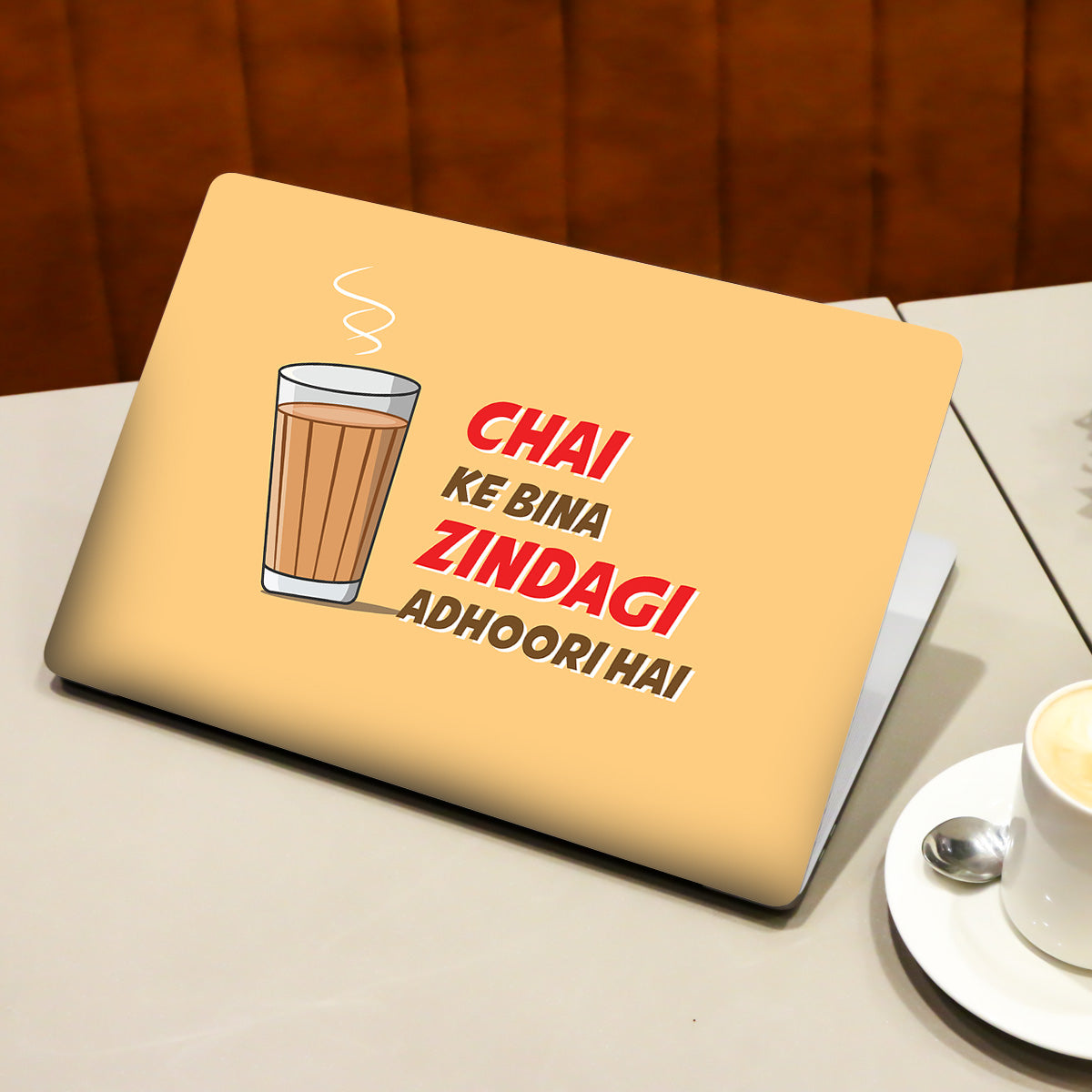 Chai Ke Bina Zindagi Adhoori Hai Laptop Skin