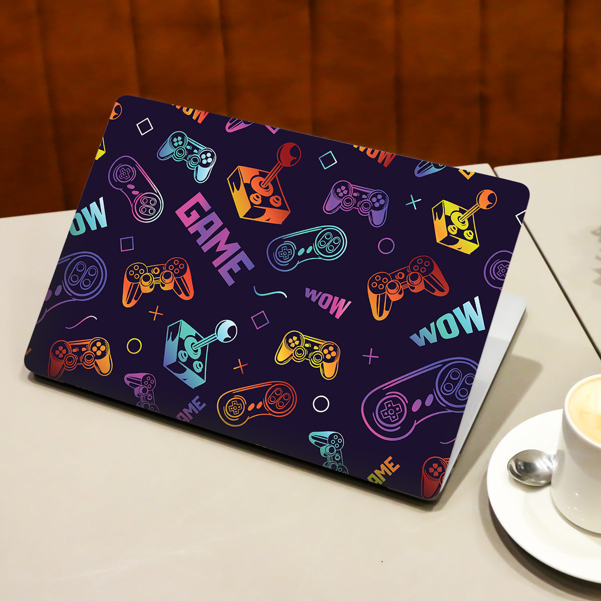 Fluorescent Game Controller Pattern Gaming Laptop Skin