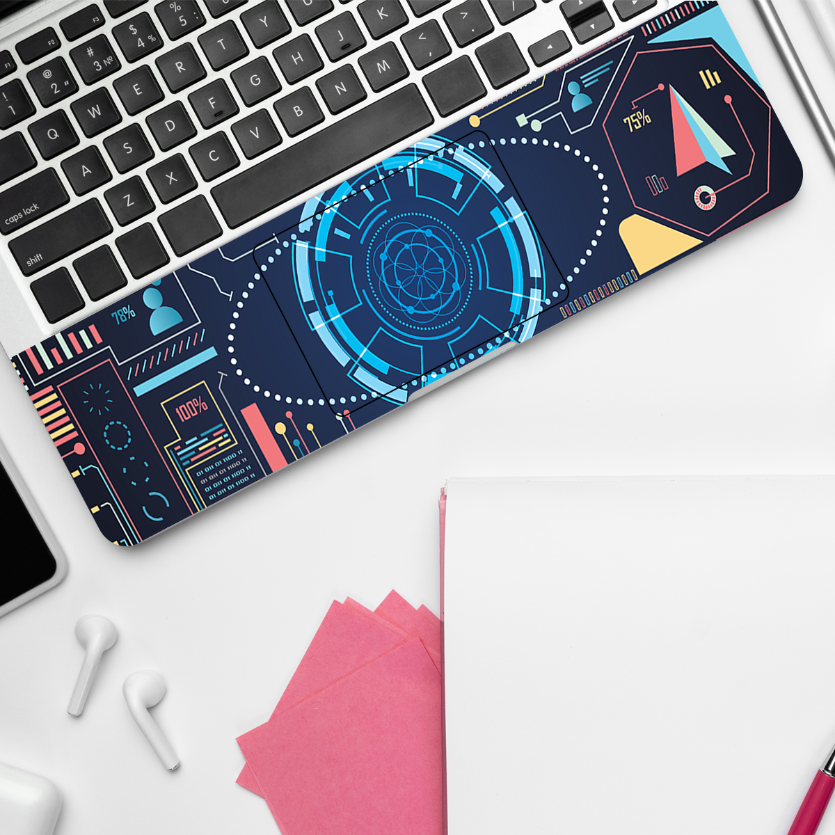 Futuristic Hud Interface Laptop Skin