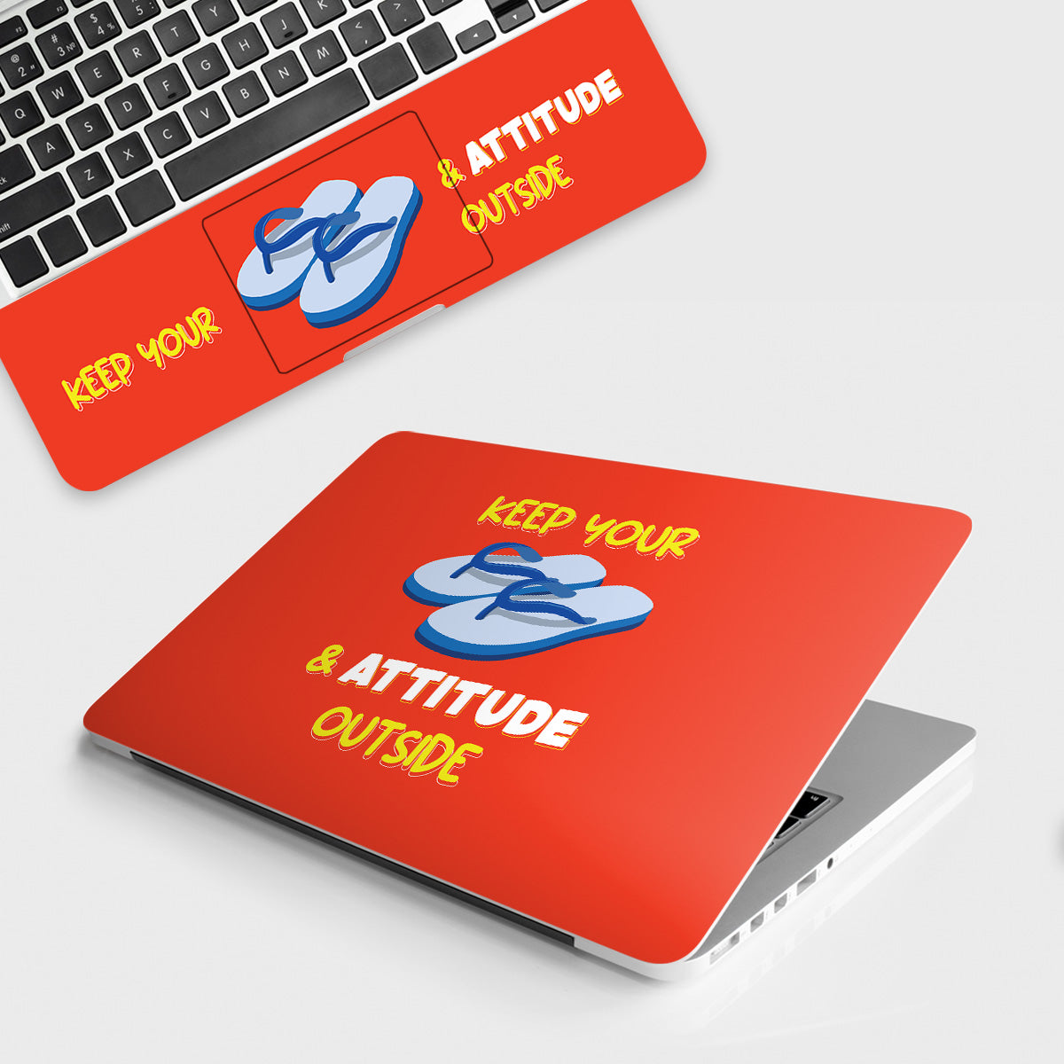 Fomo Store Laptop Skins Miscellaneous Keep Your Chappal & Attitude Outside