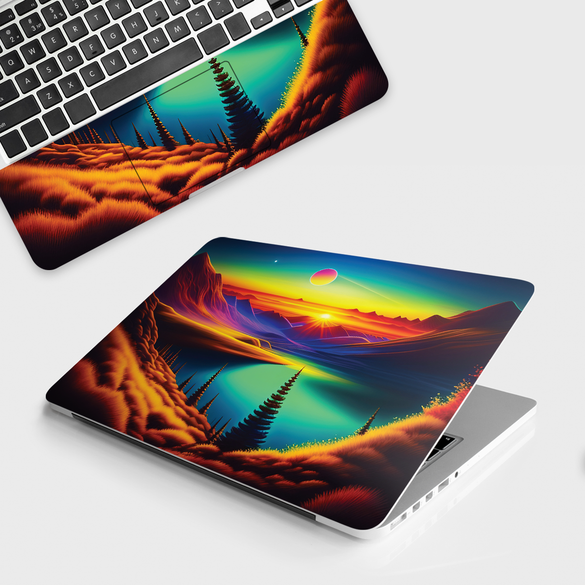 Fomo Store Laptop Skins Nature Vibrant Mountain View