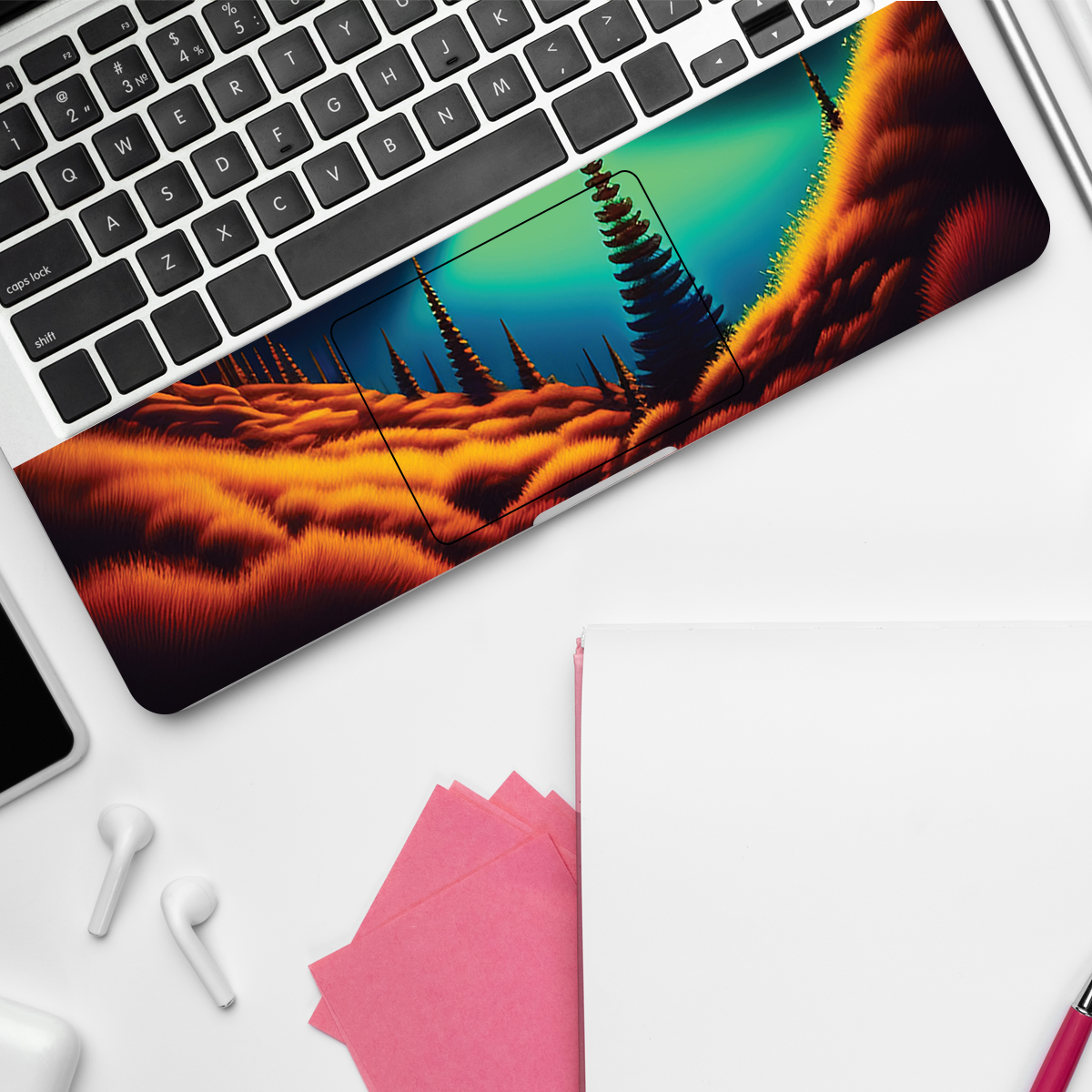 Vibrant Mountain View Nature Laptop Skin