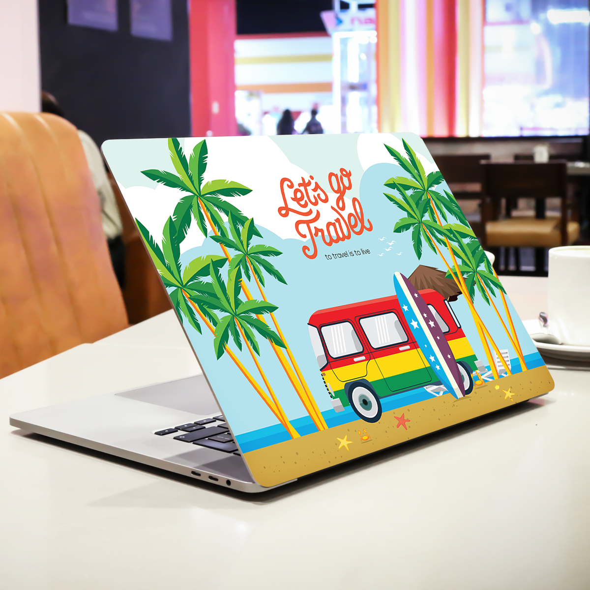 Let's Go Travel Quote Laptop Skin