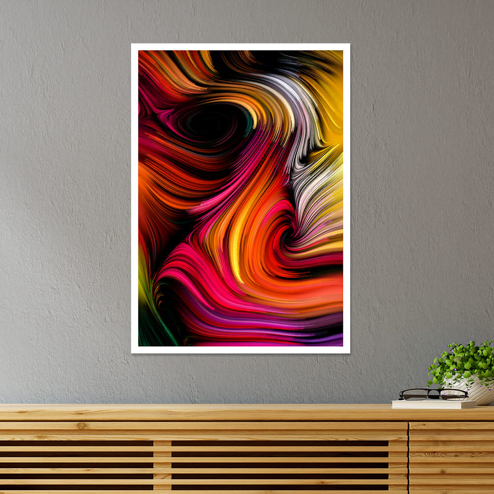 Colorful Wave Pattern Abstract Poster