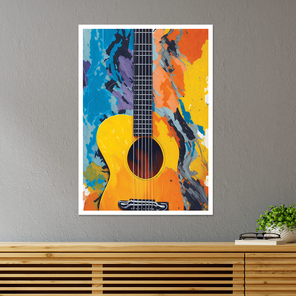 Guitar Art Abstract Poster