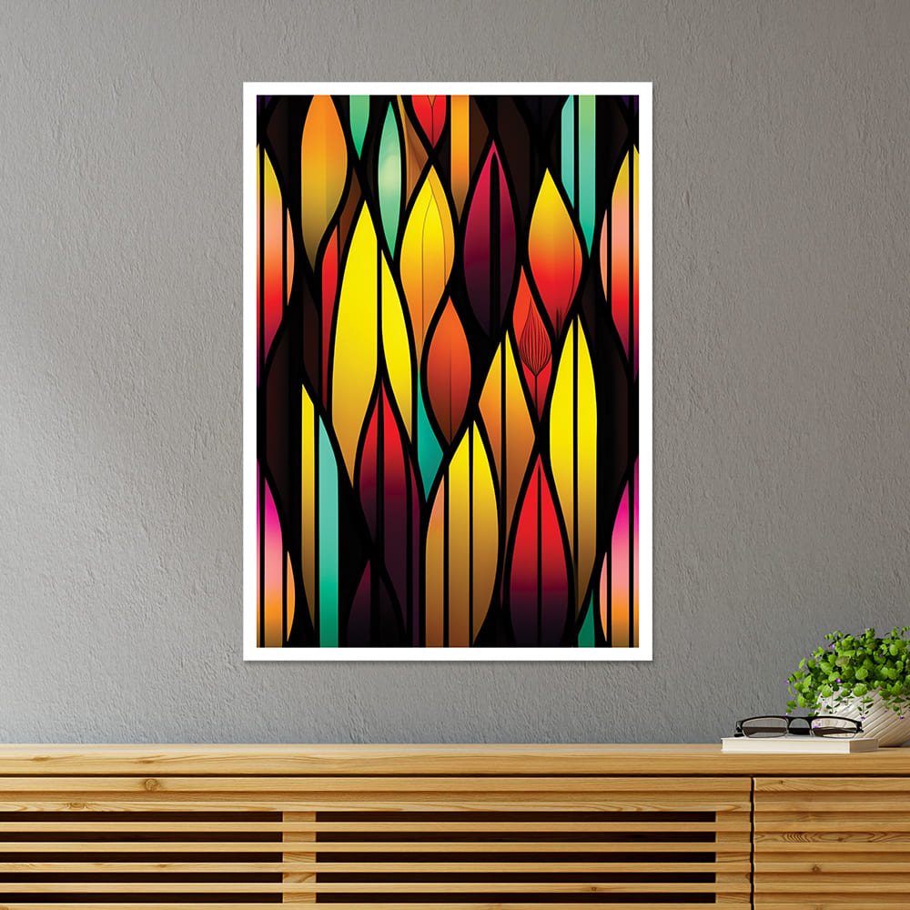Stained Glass Abstract Poster