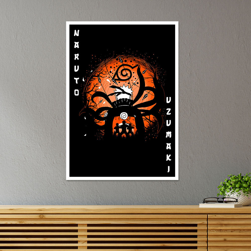 Kyuubi No Kitsune Naruto Uzumaki Anime Poster