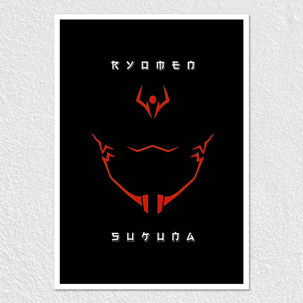 Fomo Store Posters Anime Sukuna's Curse Mark in Red
