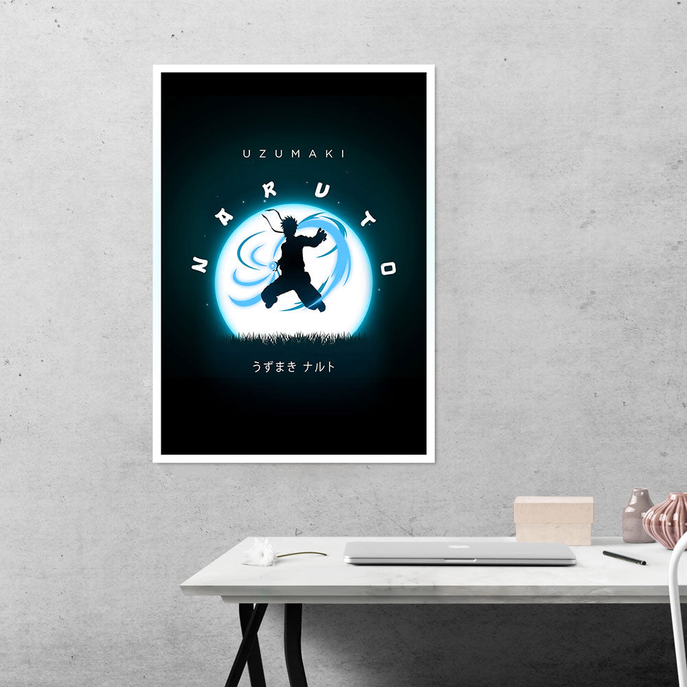 Uzumaki Naruto Rasen Shuriken Anime Poster