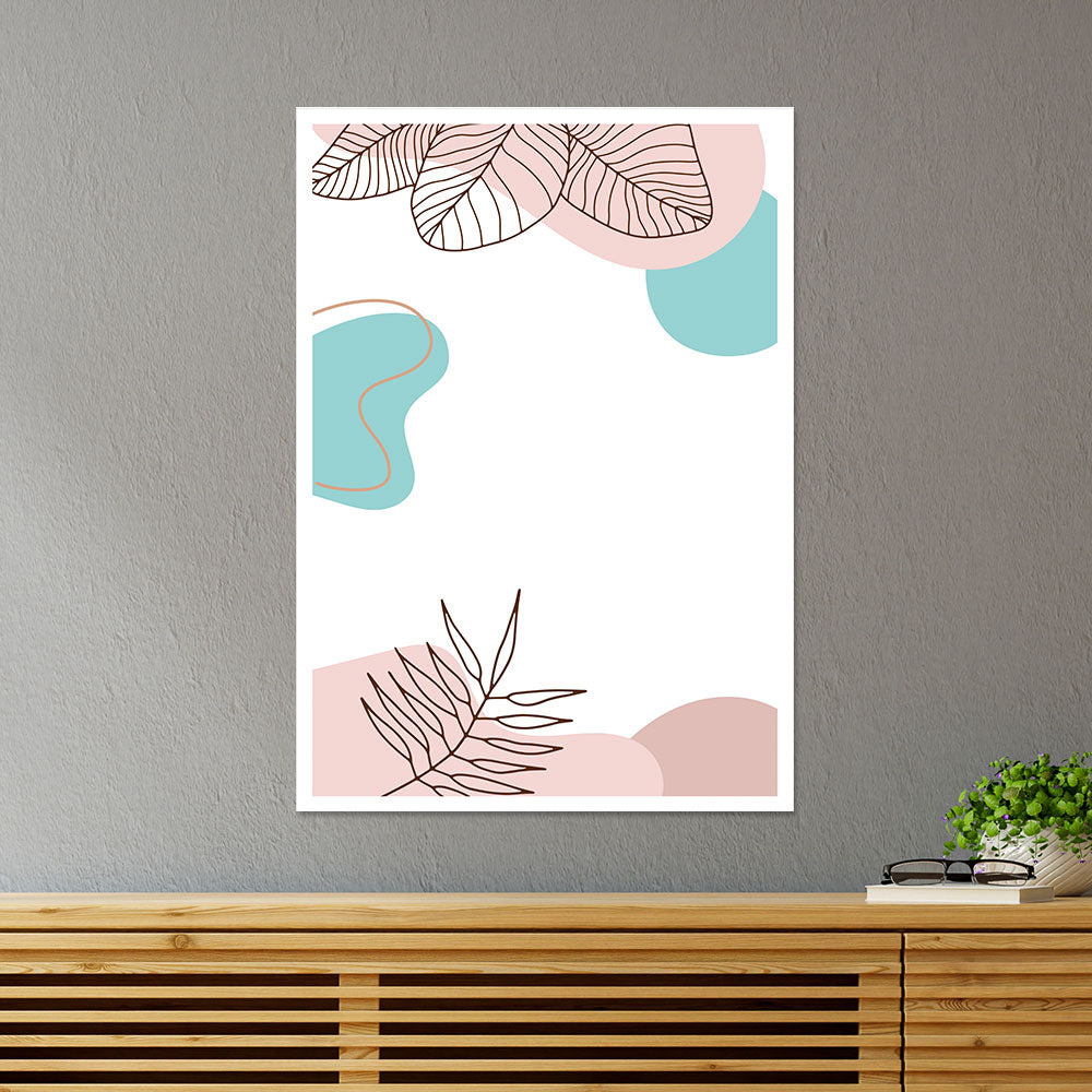 Abstract Leaves Botanical Poster