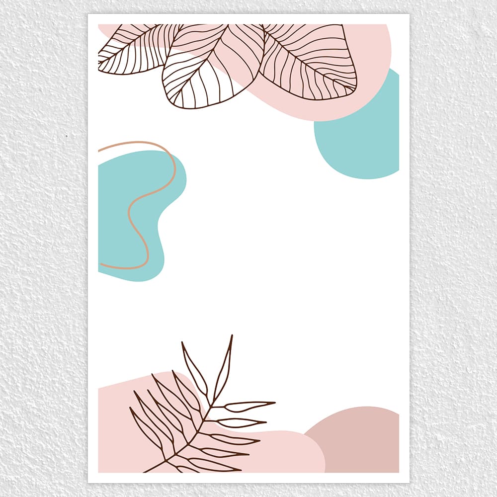 Fomo Store Posters Botanical Abstract Leaves