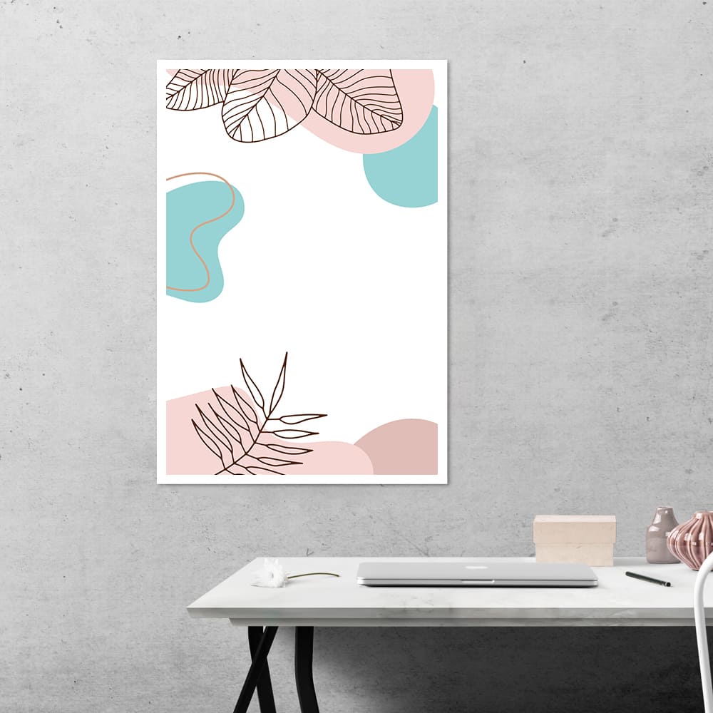 Abstract Leaves Botanical Poster