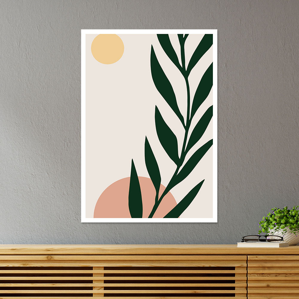 Beautiful Green Stem Botanical Poster