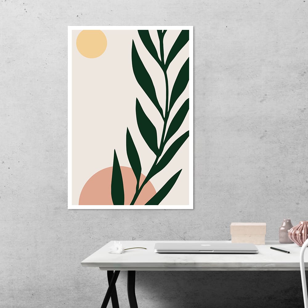 Beautiful Green Stem Botanical Poster