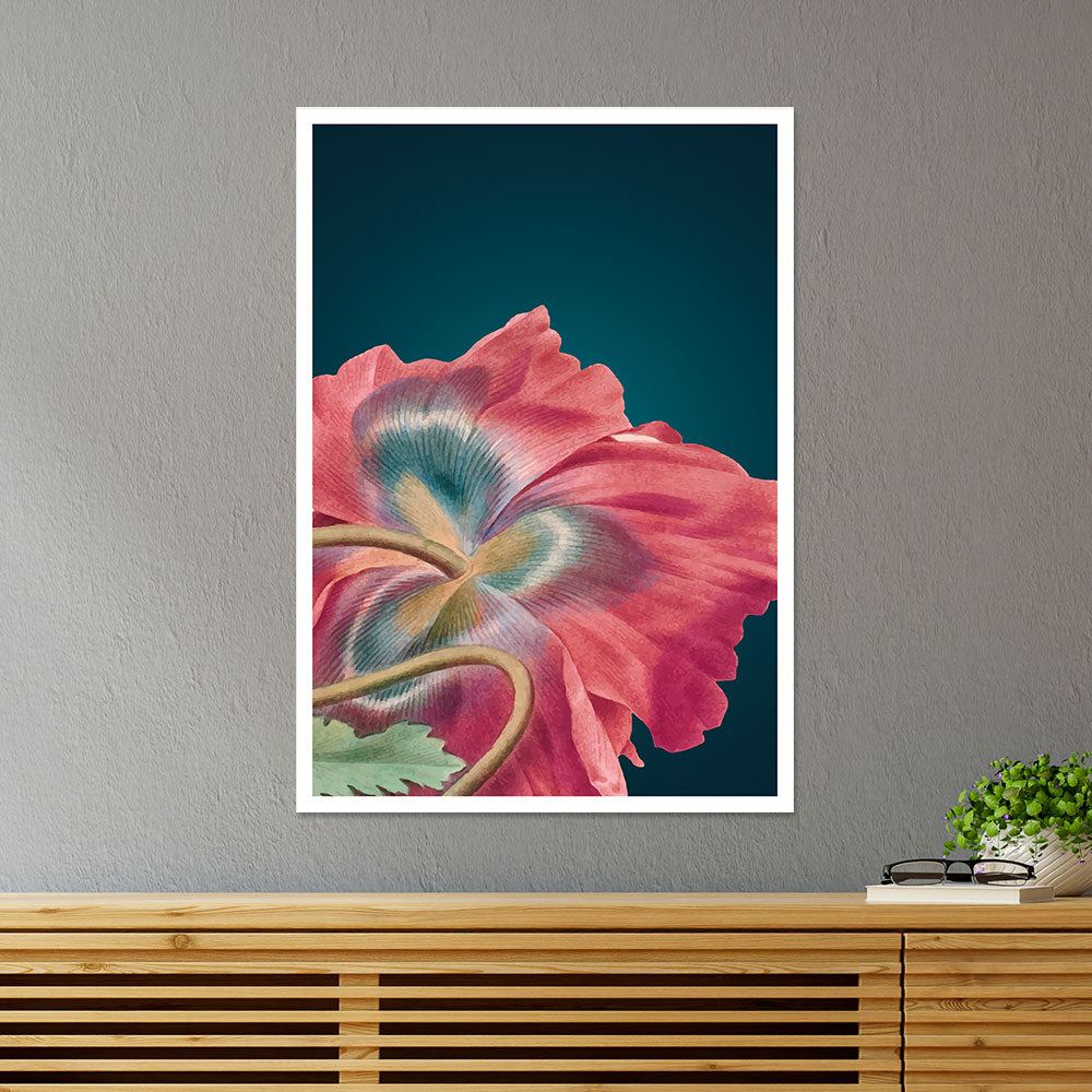 Poppy Flower Botanical Poster