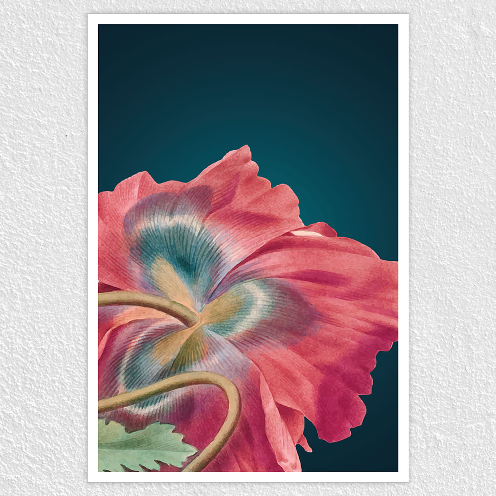 Fomo Store Posters Botanical Poppy Flower