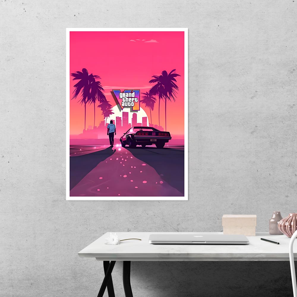 Grand Theft Auto 6 Gaming Poster