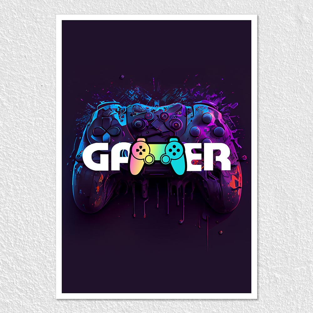 Fomo Store Posters Gaming Luminous Game Controller