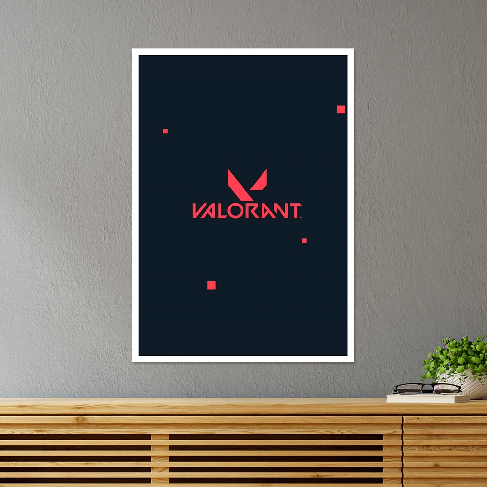 Valorant in Coral Gaming Poster